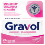 Gravol Taste Free Liquid Gel 24 Capsules